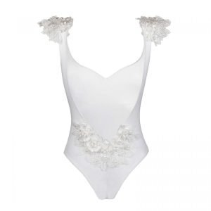 Kinda 3D Swimwear Reina white swimsuit bikini bianco con pizzo with lace_front