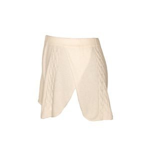 Kinda knitted cashmere shorts almond_side