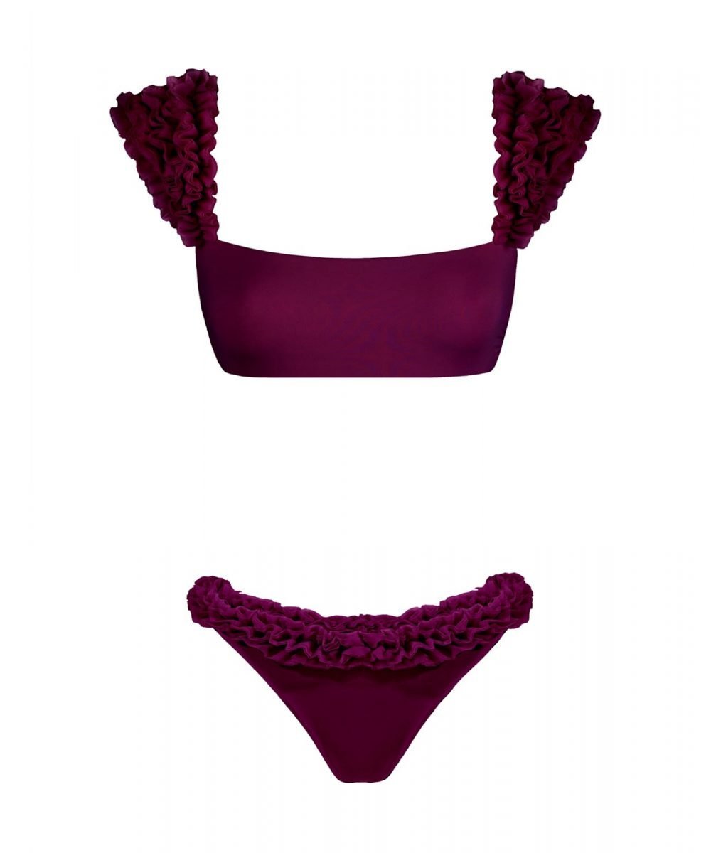 Bikini prugna Scarlet Kinda 3D Swimwear violet swimwsuit