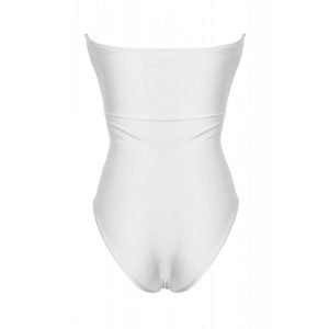 Costume intero bianco corpetto Nima kinda swimwear white swimsuit_back