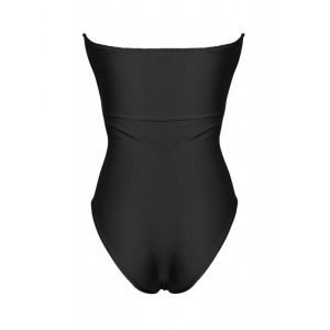 Costume intero nero corpetto Nima kinda swimwear black swimsuit_back