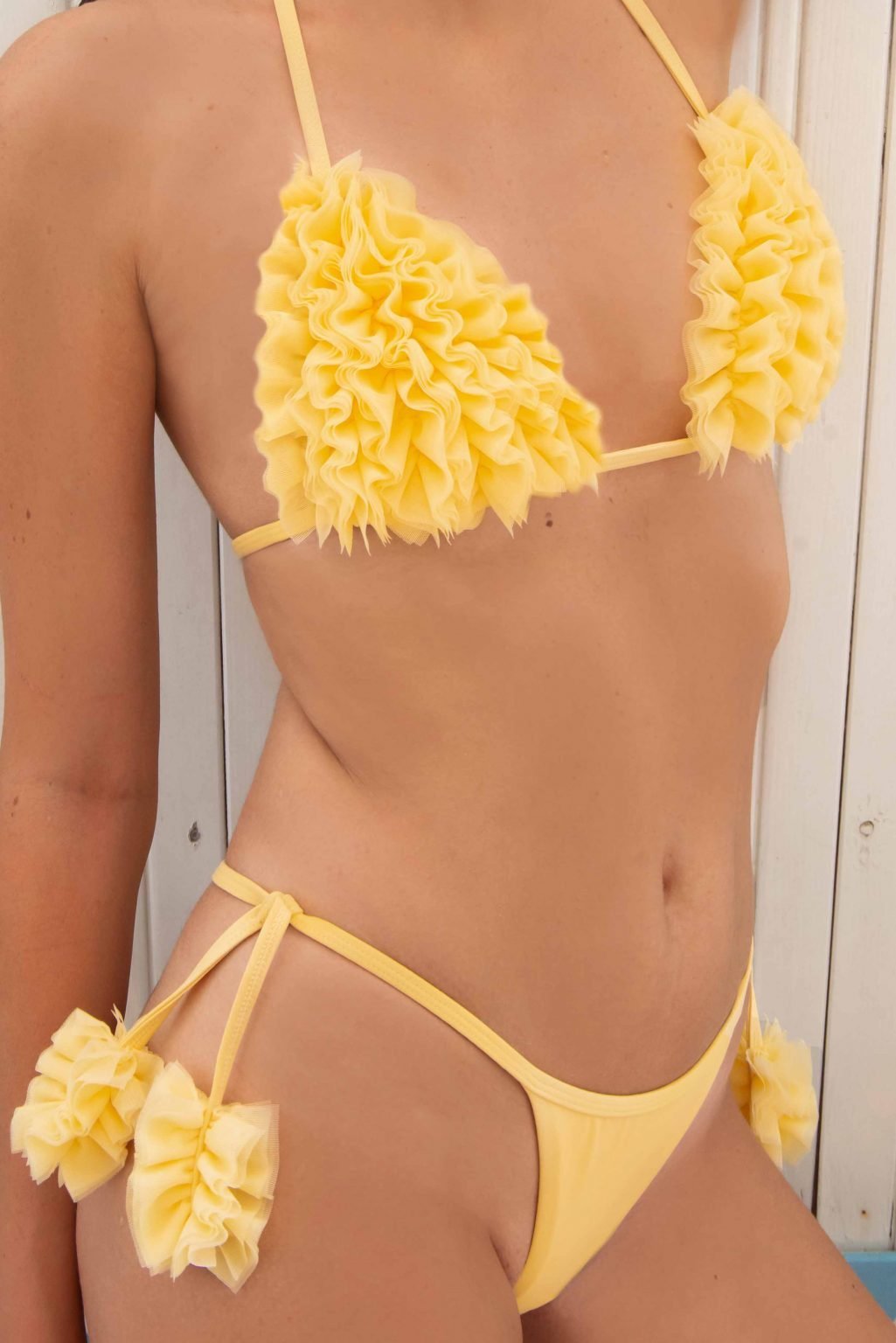 Kashmir costume due pezzi bikini giallo yellow bikini kinda swimwear