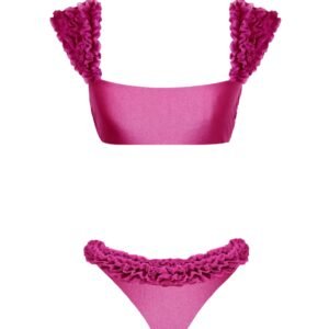 fuchsia pink Bikini fucsia costume da bagno due pezzi two piece swimwear kinda swimsuit