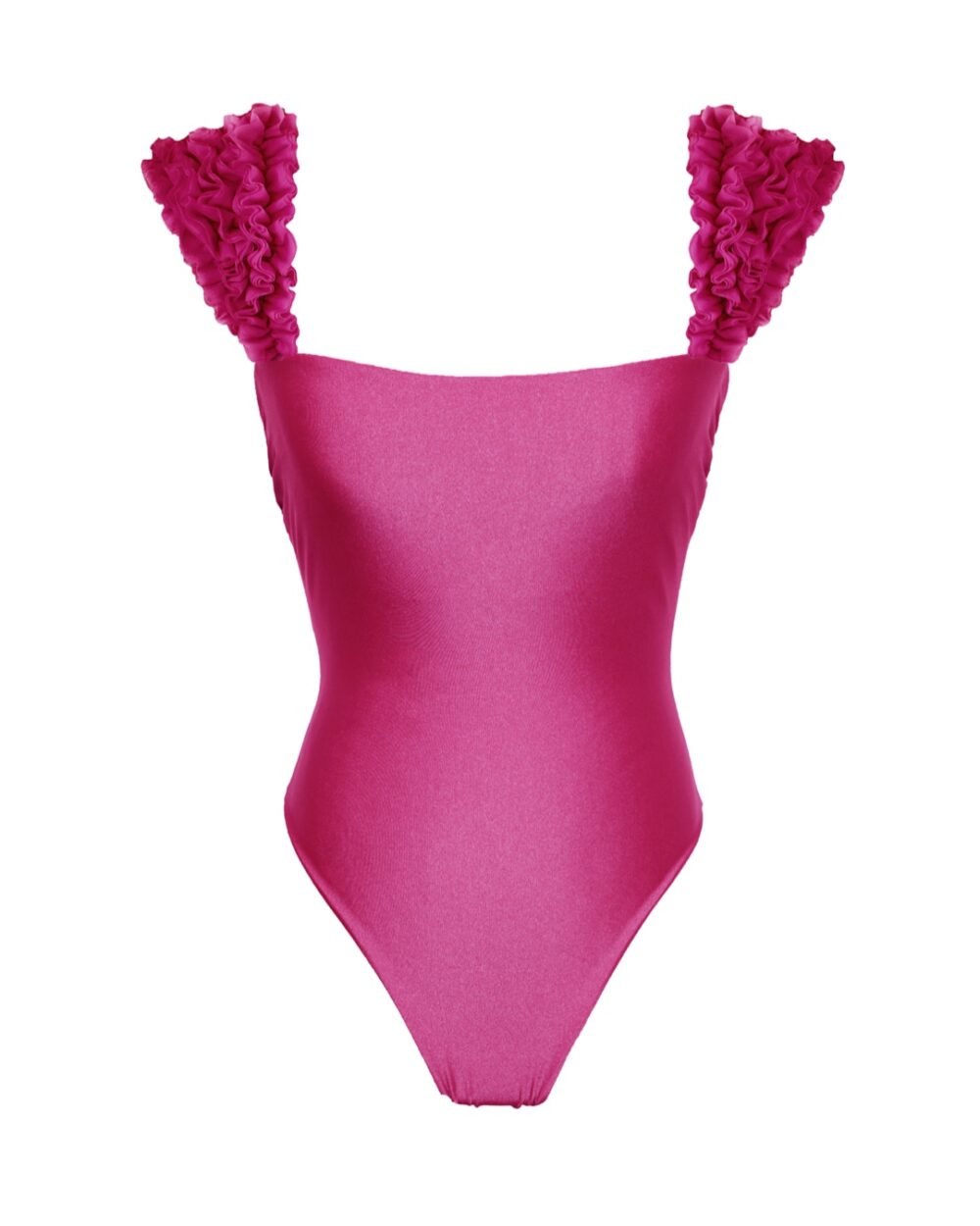 ONE-PIECE SWIMSUIT pink fuchsia fucsia magenta swimwear costume intero rosa elegante grace kinda 3d swimwear