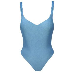Vanilla costume intero brillante azzurro blue celeste swimsuit